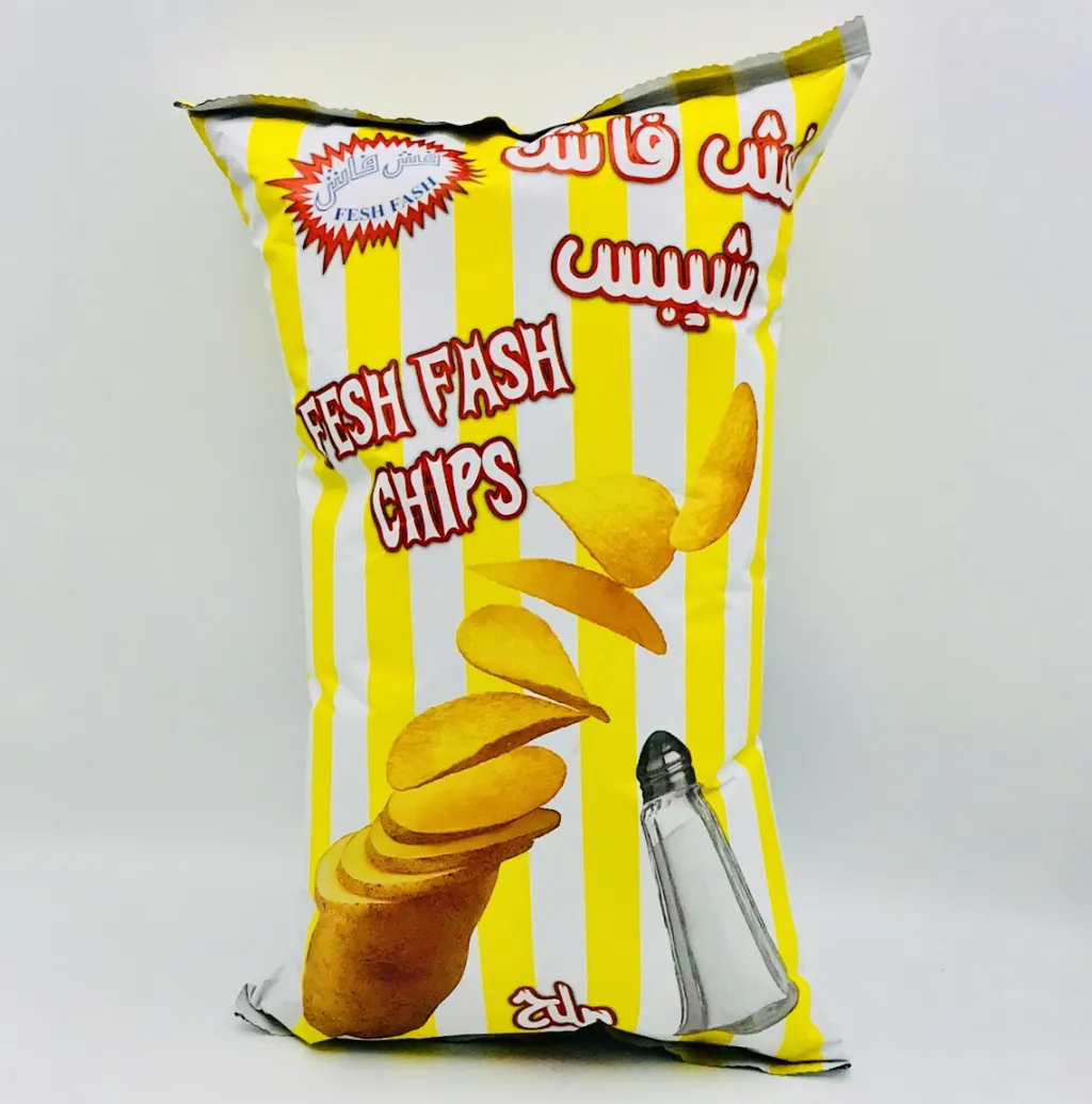 شيبس فش فاش بالملح عائلي20×160g