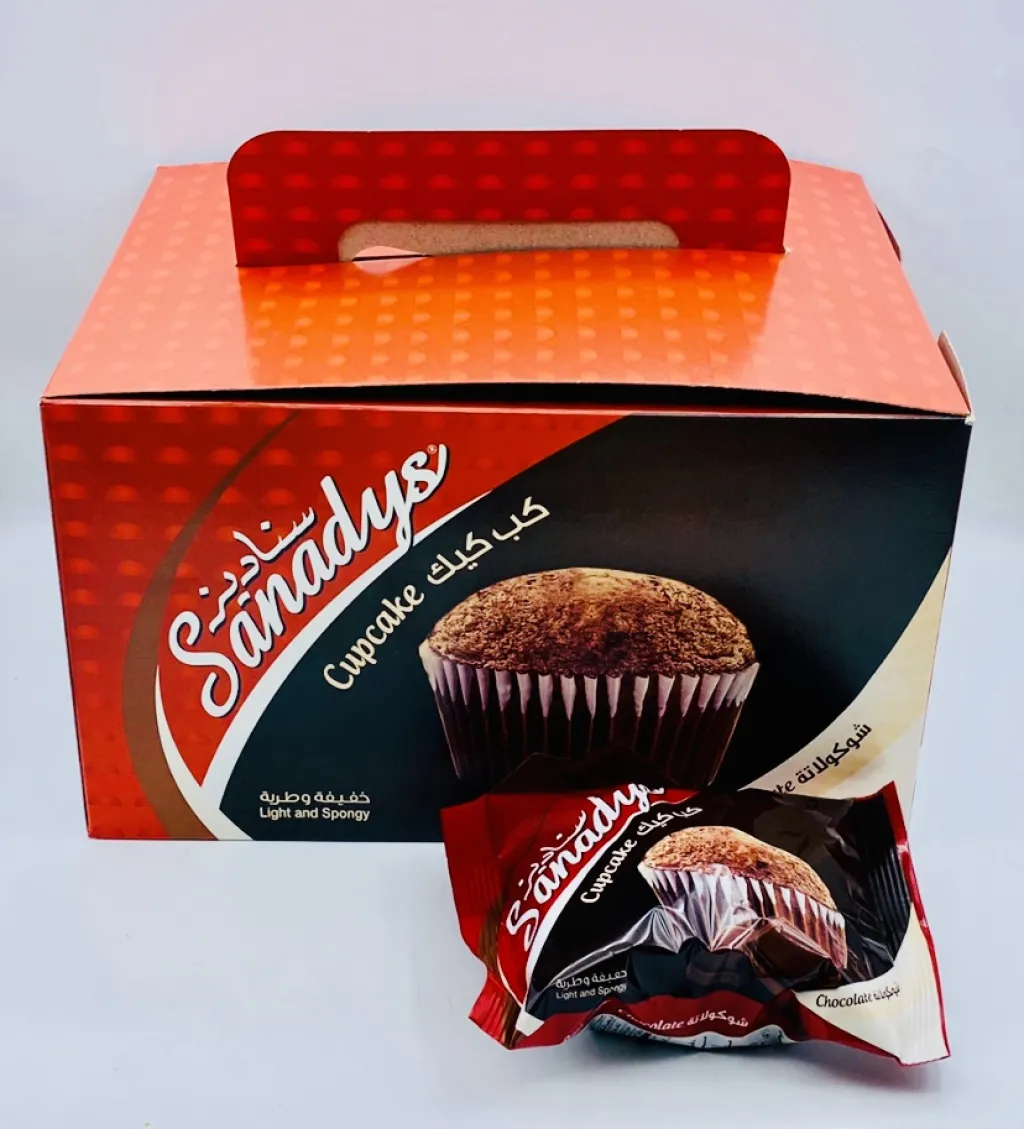 كب كيك سناديز صلة  شوكولاتة 8×18×40g