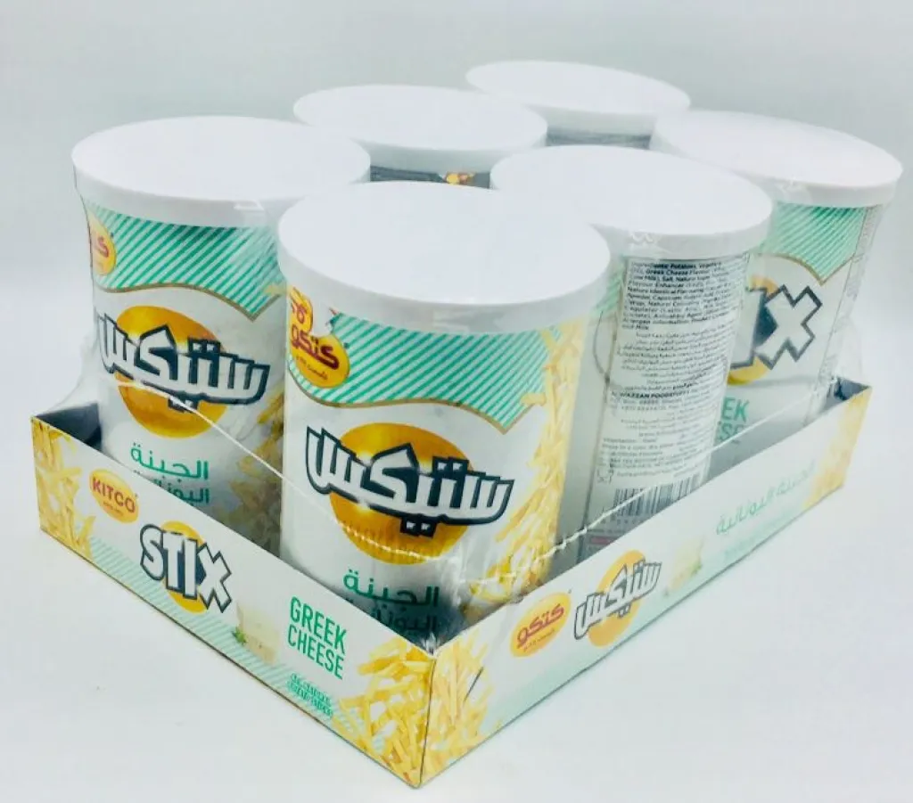 بطاطس عيدان ستيكس بالجبنه اليونانيه8×6×45g