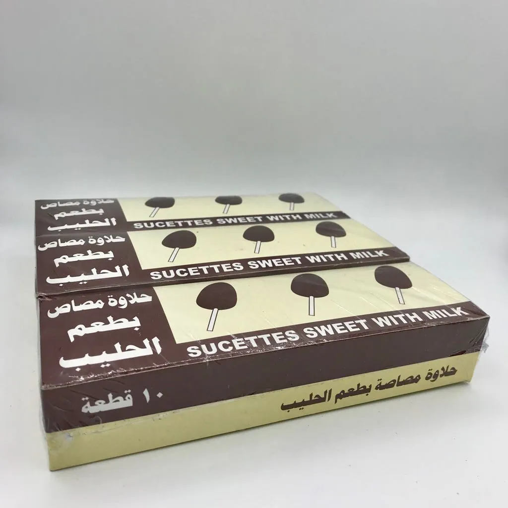 مصاص بطعم الحليب العيان 10X3X12