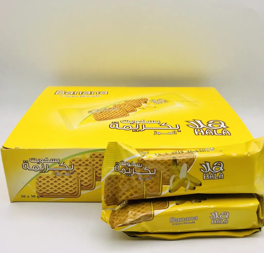 بسكويت هلا بكريمة الموز  30gx16x6