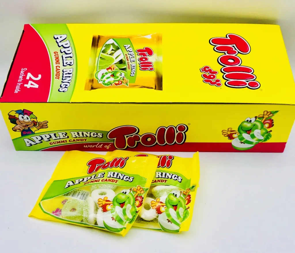 ترولي جلي حلقات بالتفاح6×24
