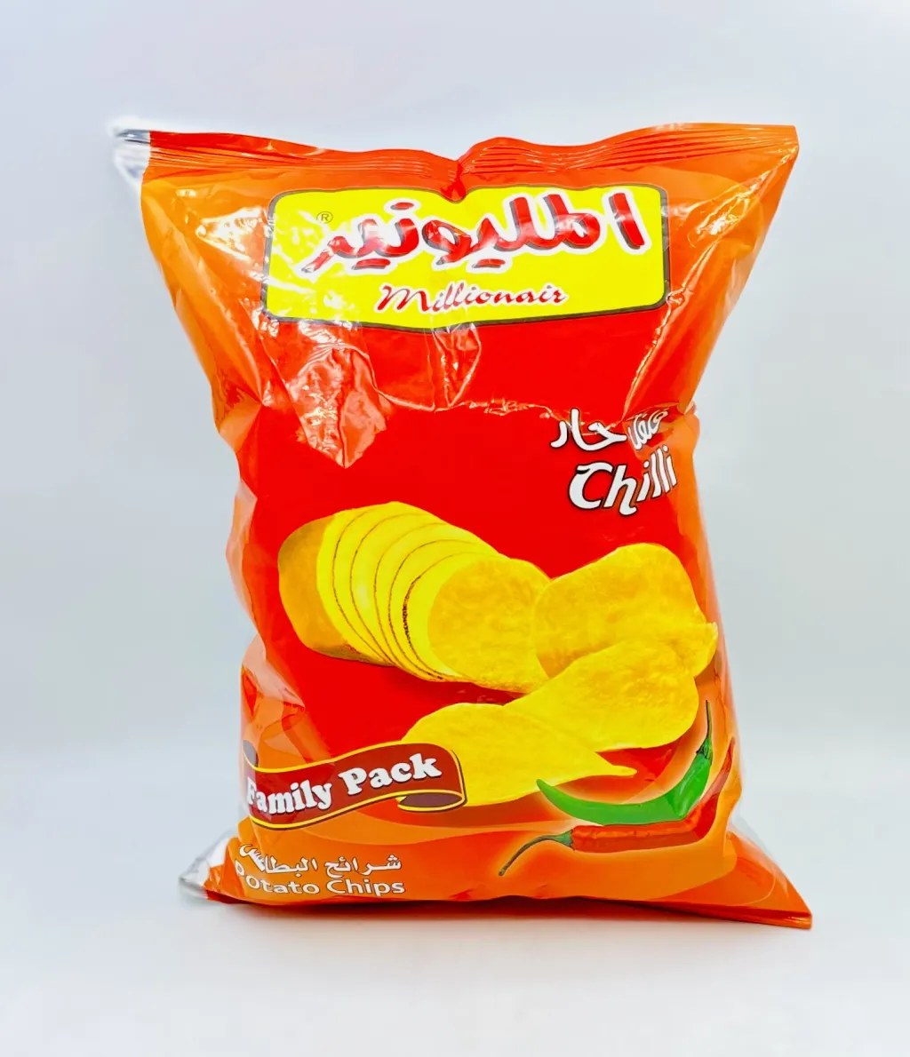 بطاطس المليونير بالفلفل الحارعائلي 120جم