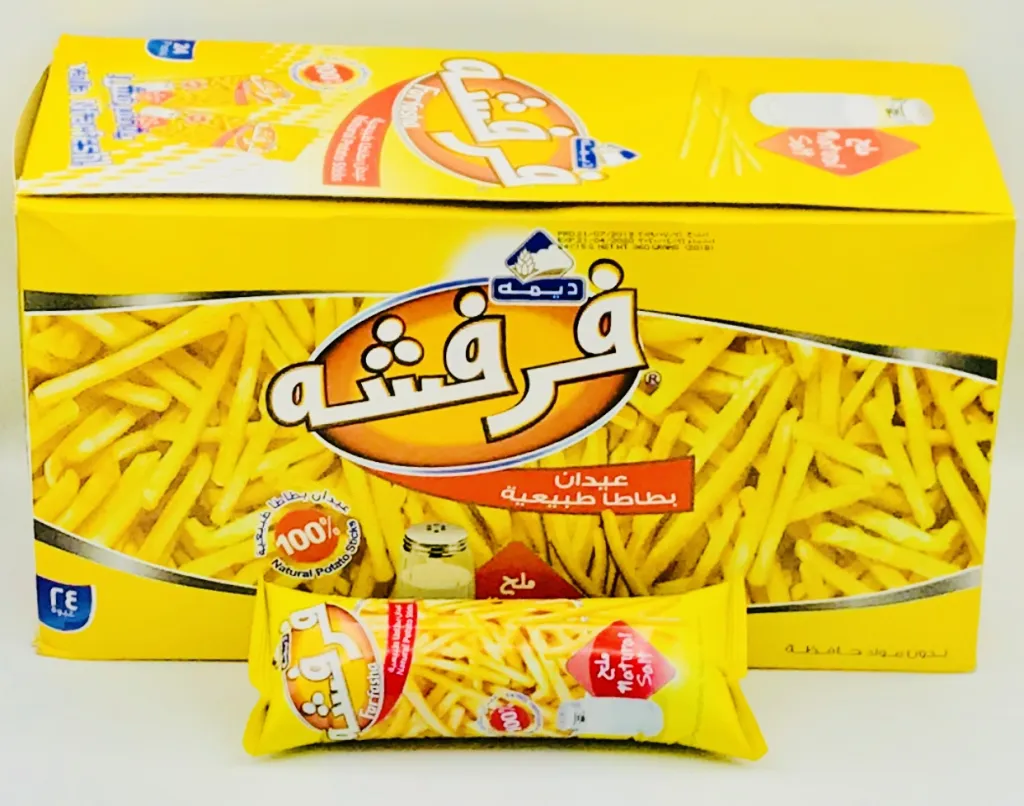 بطاطس فرفشة بالملح باكيت6×24