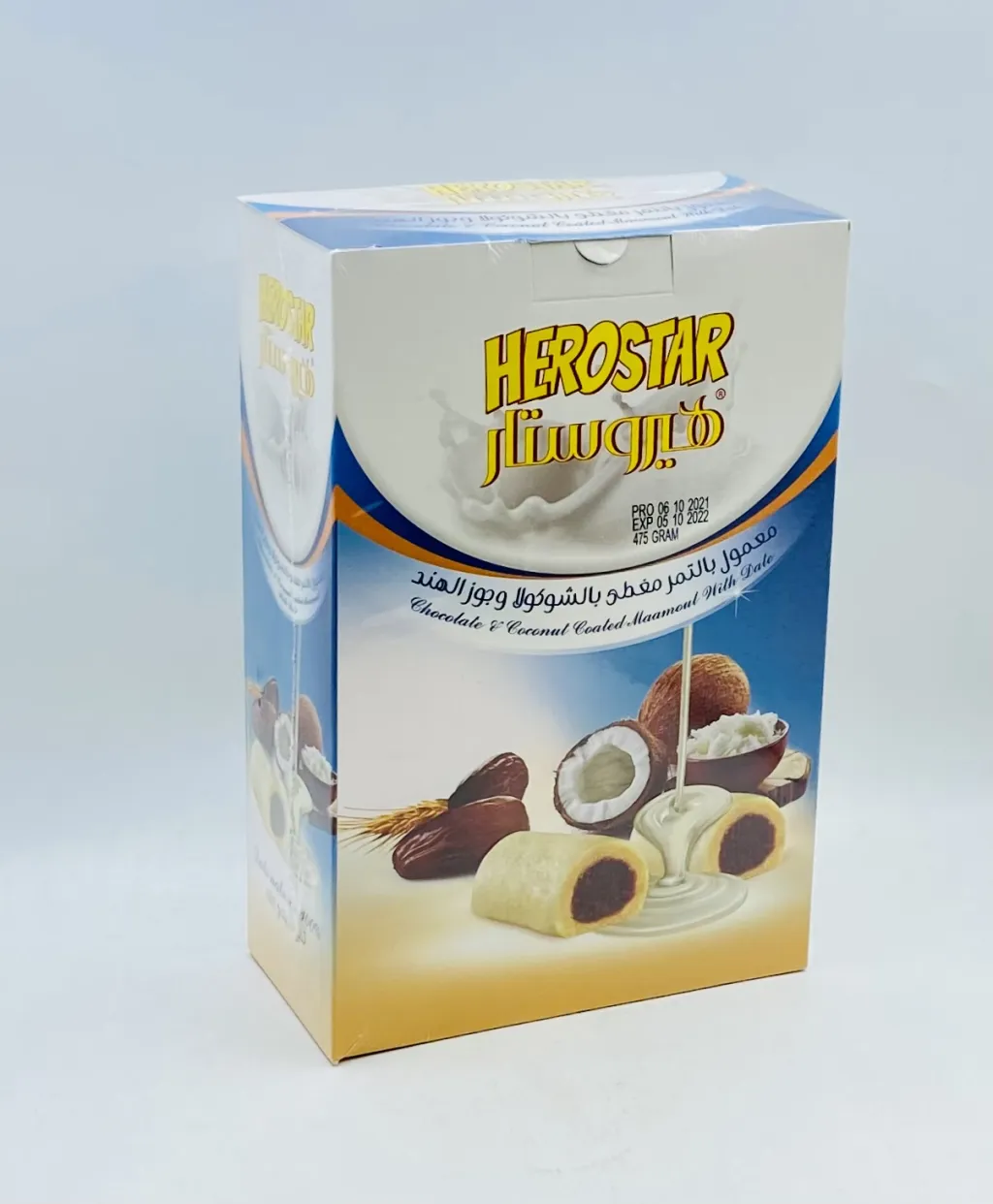 معمول هيرو ستار بالشوكولاتة وجوزالهند12×475جم