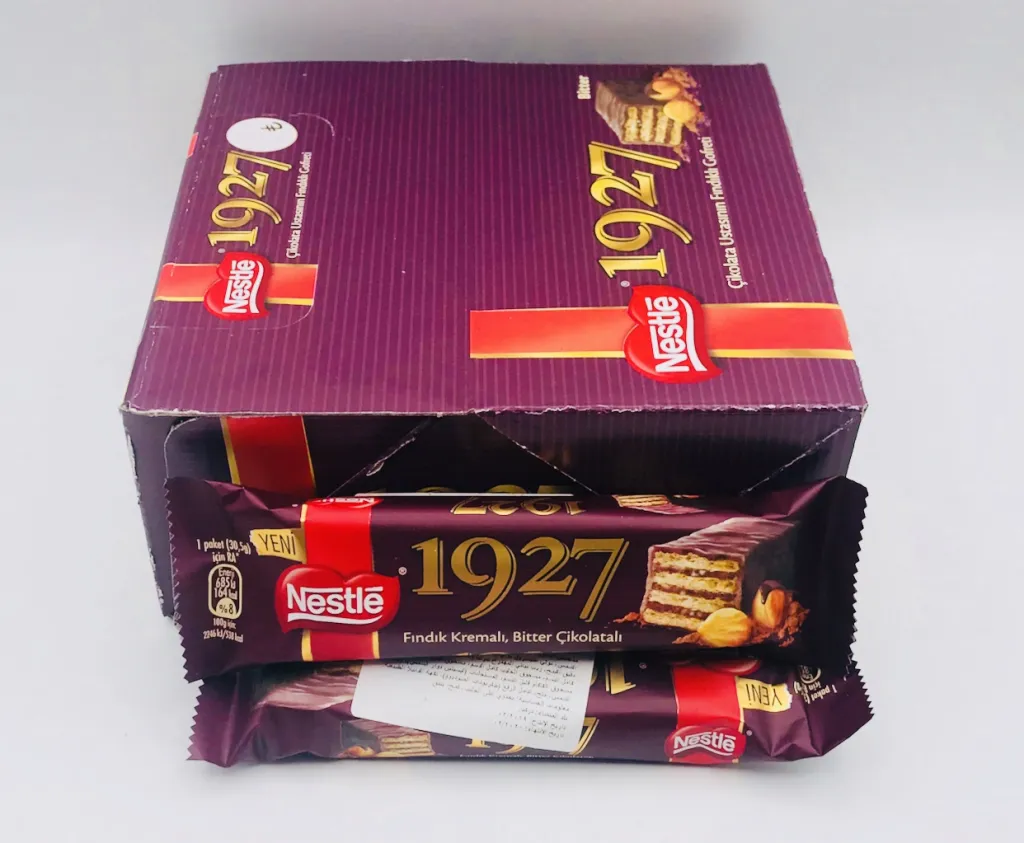 بسكويت نستله بكريما البندق مستورد18×12×32g