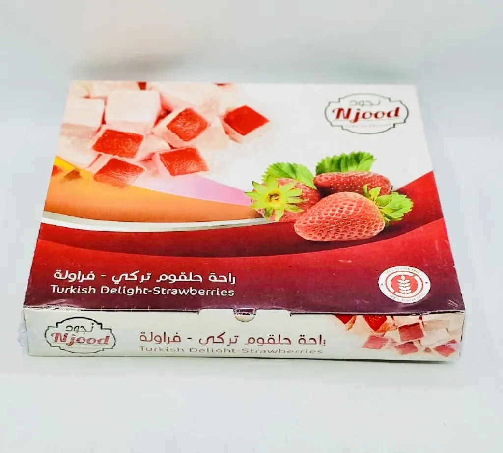 حلاوة حلقوم نجود بالفراولة موللو 12×250جم