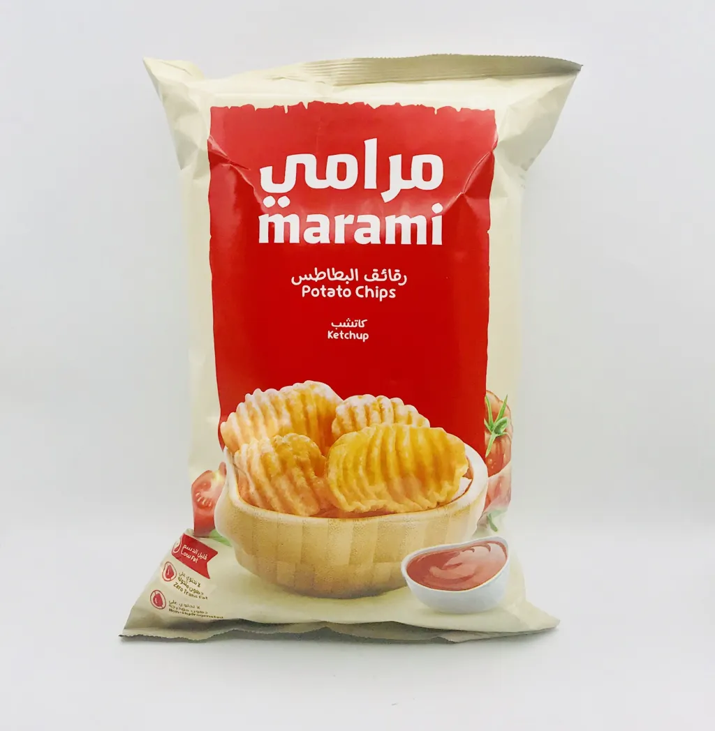 بطاطس مرامي كبير قليل الدسم بالكاتشب 100gx16