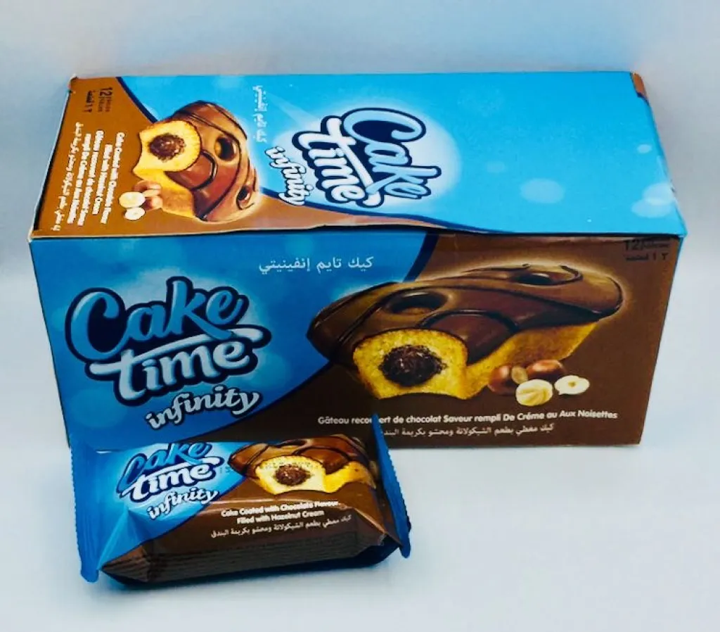 كيك تايم انفينيتي بالبندق 12×12×40g