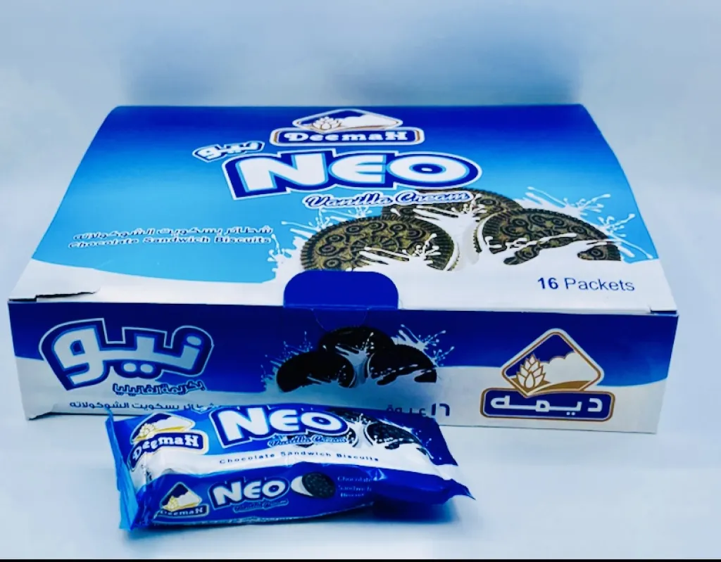 بسكويت نيو بالشوكولاتة ديمة 9×16×30g