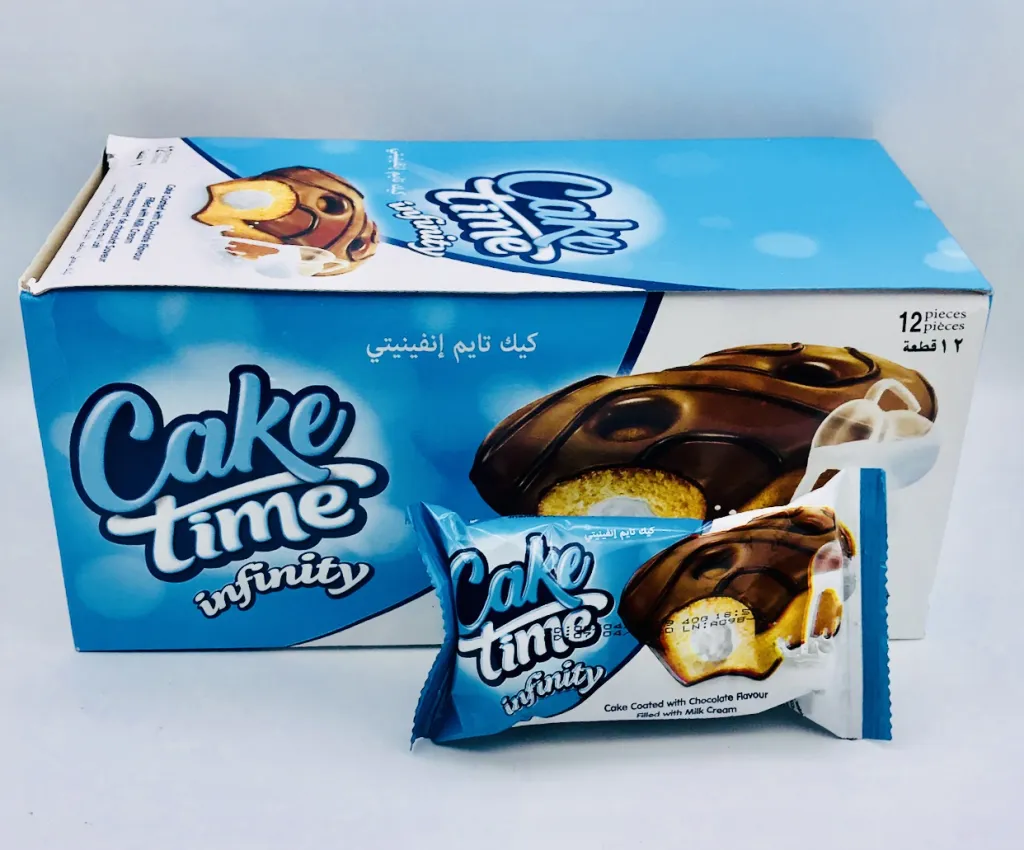 كيك تايم انفينيتي بالحليب 12×12×40g