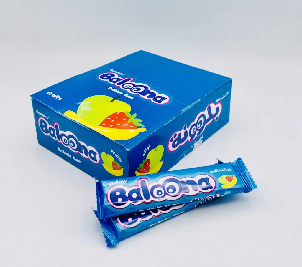 علك بلون بالفواكة  غندور 22gx20x28