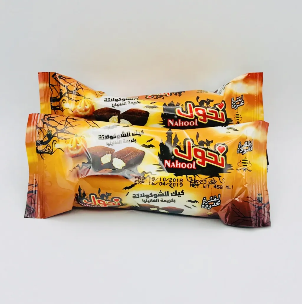 كيك نحول بالشوكولاتة بكريمة الفانيلا 38gx12x8