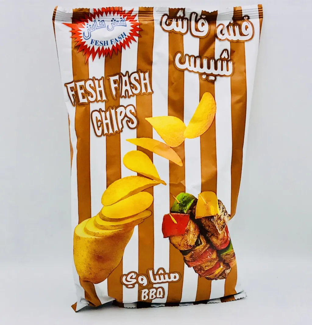 شيبس فش فاش بالمشاوي عائلي20×160g