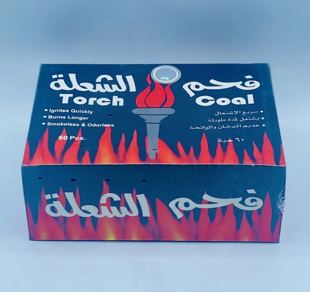 فحم الشعلة سريع الاشتعال 60 حبه