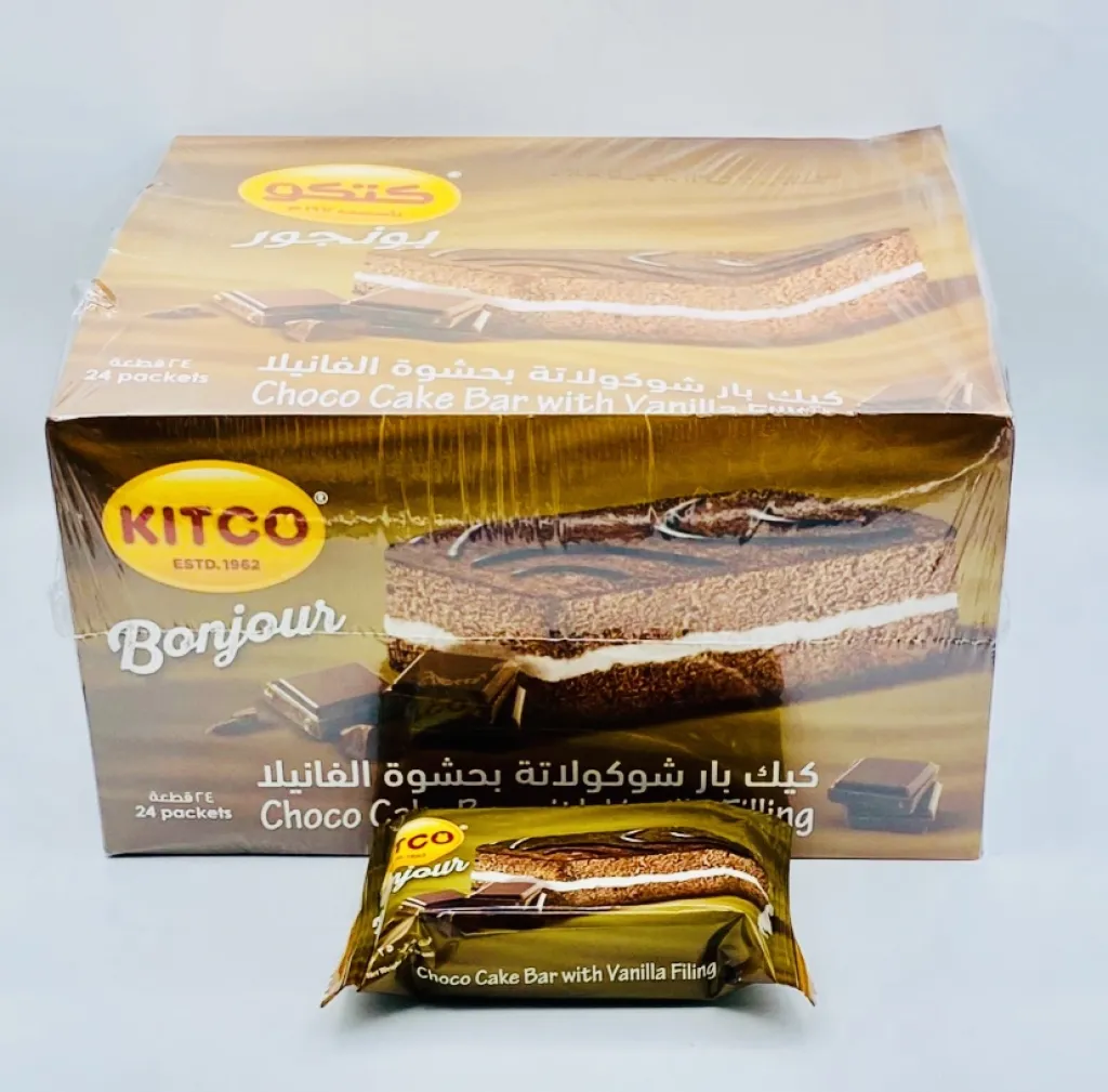 كيك بار بونجور شوكولاتة بالفانيلا كتكو12×24×25g