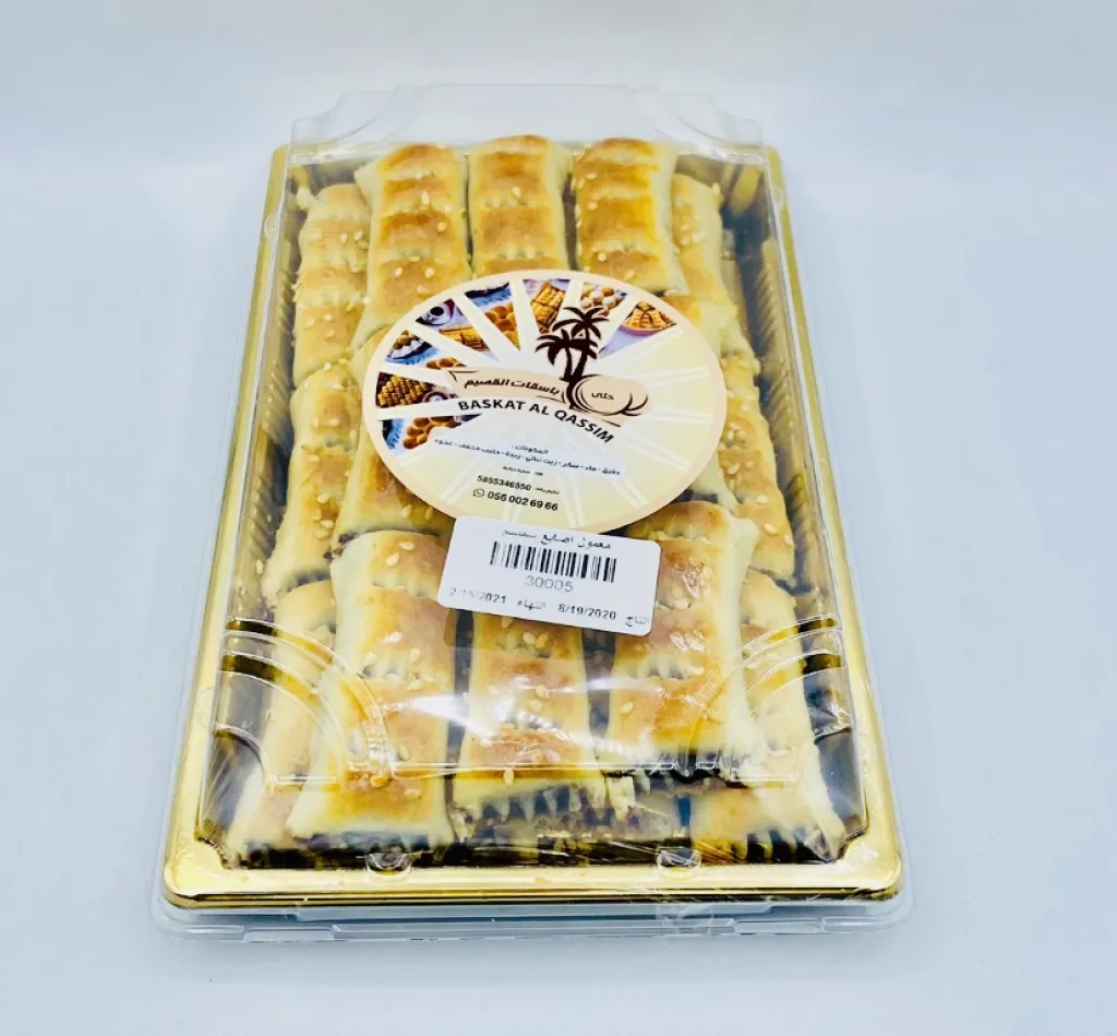 اصابع معمول باسقات القصيم بالسمسم مستطيل 24×420g